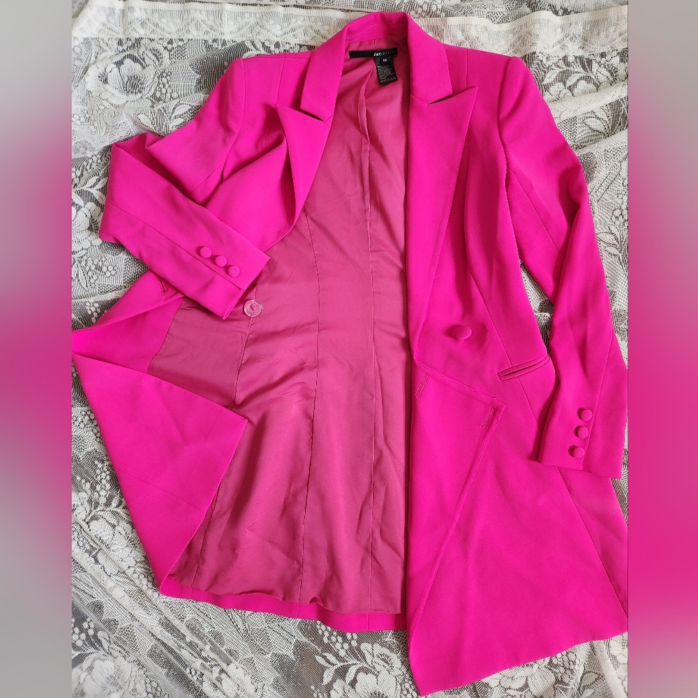 Jay godfrey hot pink blazer dress size xs women's - Picture 6 of 7